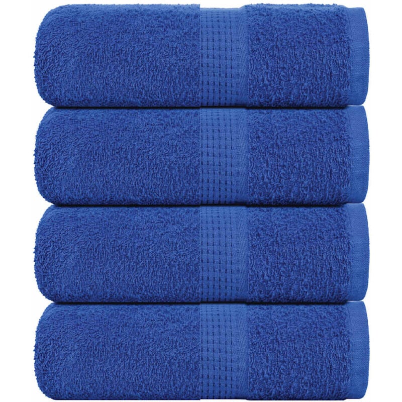 foto del prodotto asciugamani ospiti 4 pz blu 30x50 cm 360 g m 100 cotone vidaxl