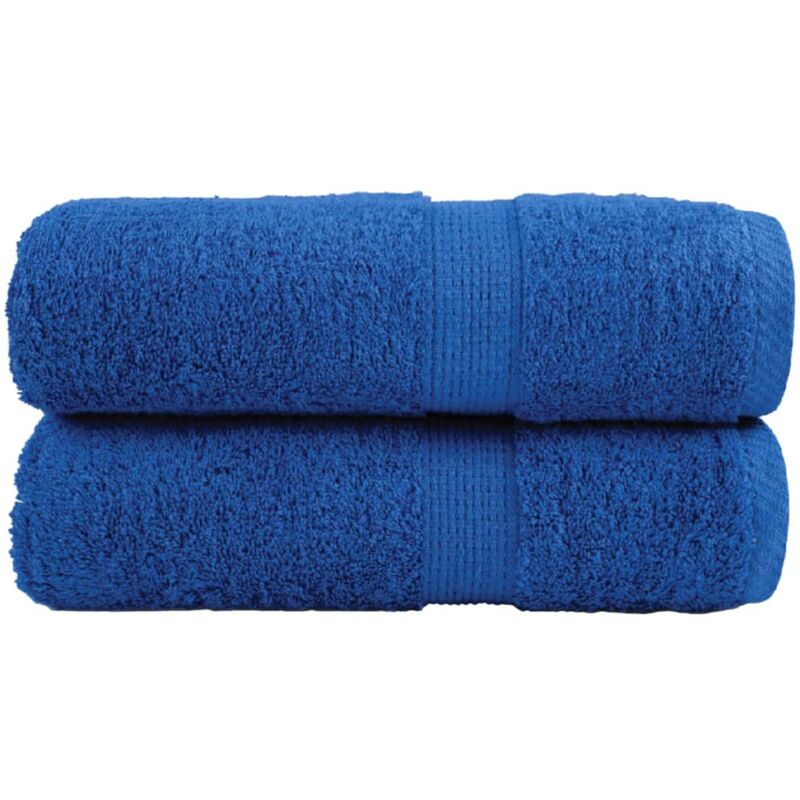 foto del prodotto asciugamani ospiti solund 2 pz blu 30x50 cm 600gsm vidaxl