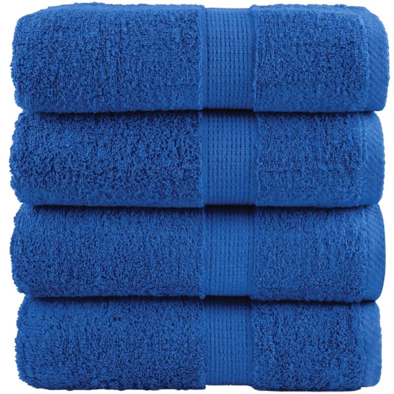 foto del prodotto asciugamani ospiti solund 4 pz blu 30x50 cm 600gsm vidaxl