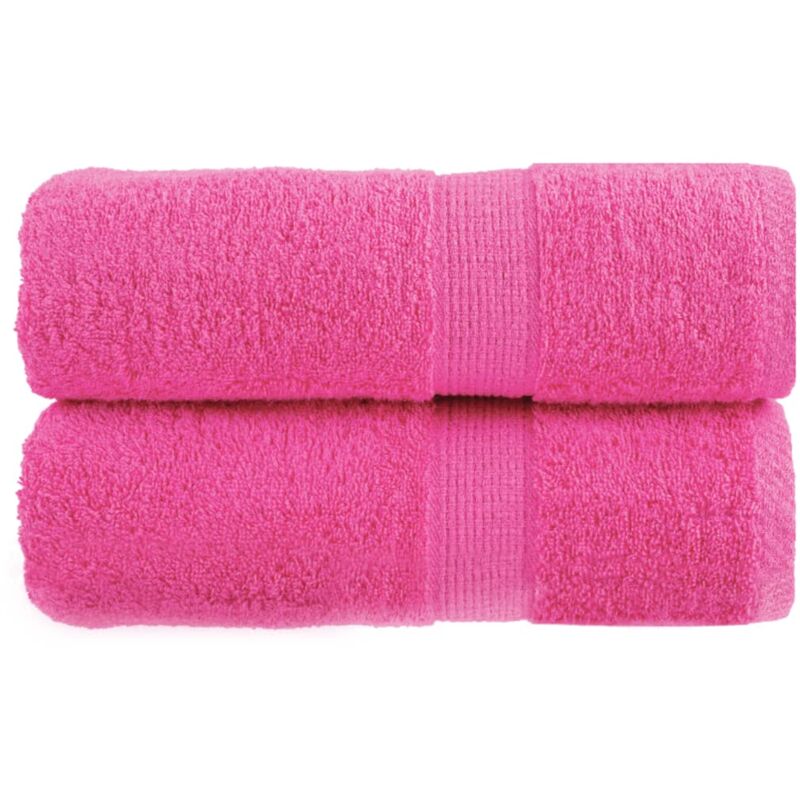 foto del prodotto asciugamani per ospiti solund 2 pz rosa 30x50 cm 600 g m vidaxl