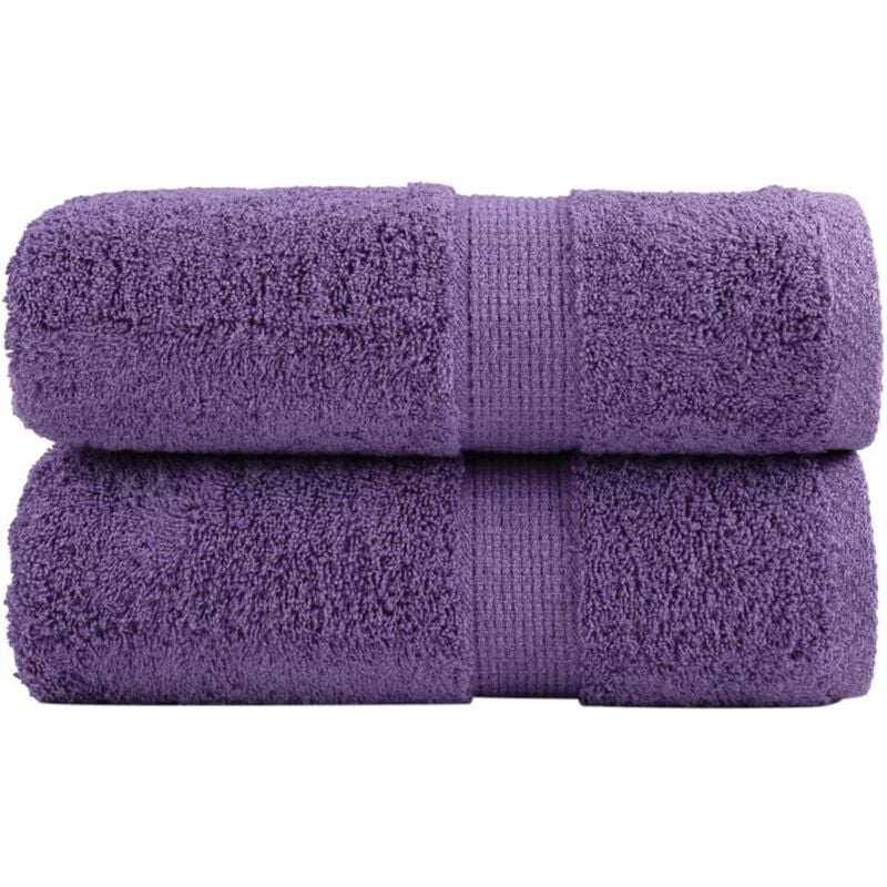 foto del prodotto asciugamani per ospiti solund 2 pz viola 30x50 cm 600 g m vidaxl