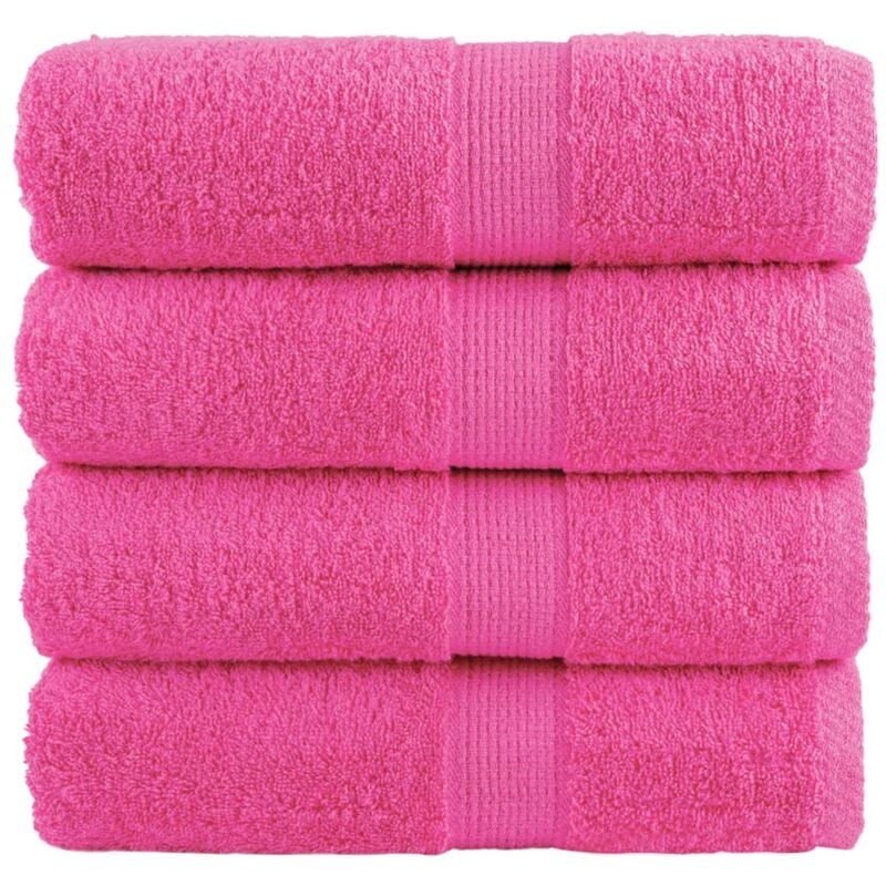 foto del prodotto asciugamani per ospiti solund 4 pz rosa 30x50 cm 600 gsm vidaxl