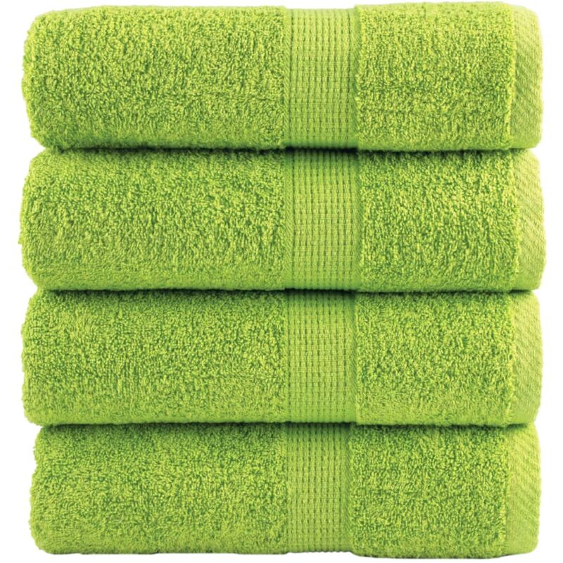 foto del prodotto asciugamani per ospiti solund 4 pz verdi 30x50 cm 600g sm vidaxl