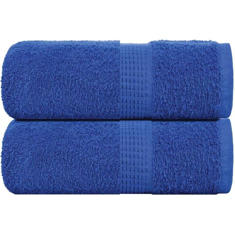 foto del prodotto asciugamani per sapone 2 pz blu 30x30 cm 360 g m 100 cotone - vidaxl