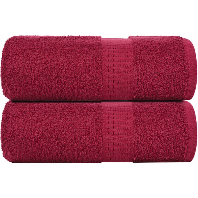 foto del prodotto asciugamani per sapone 2 pz bordò 30x30 cm 360 g m 100 cotone - vidaxl