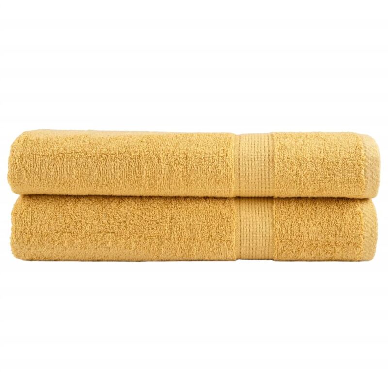 foto del prodotto asciugamani per sauna solund 2 pz oro 80x200cm 600gsm vidaxl