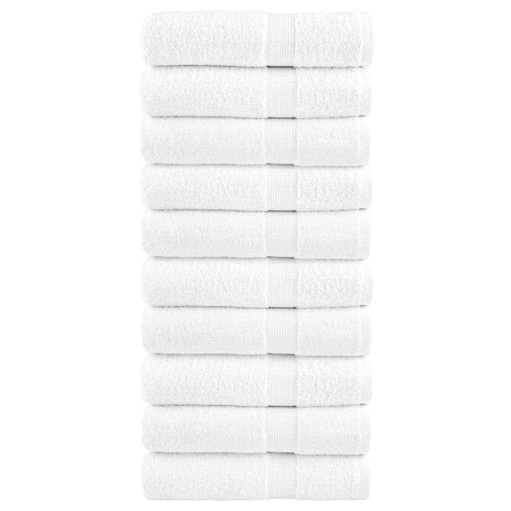 foto del prodotto asciugamani premium solund 10 pz bianchi 50x100 cm 600gsm