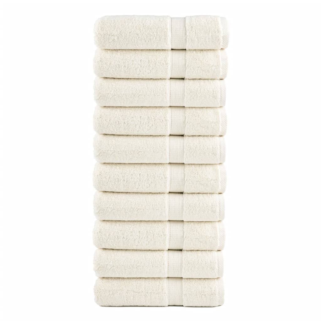 foto del prodotto asciugamani premium solund 10 pz crema 50x100 cm 600 g/mâ²