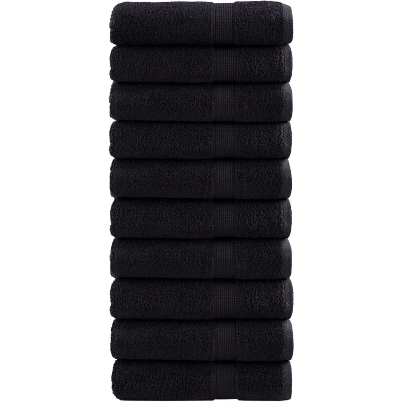 foto del prodotto asciugamani premium solund 10 pz neri 50x100 cm 600 g m vidaxl