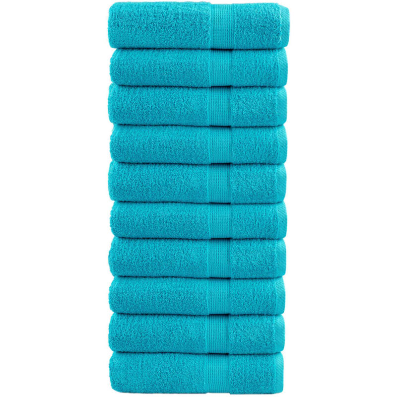 foto del prodotto asciugamani premium solund 10pz turchesi 50x100cm 600 g m vidaxl