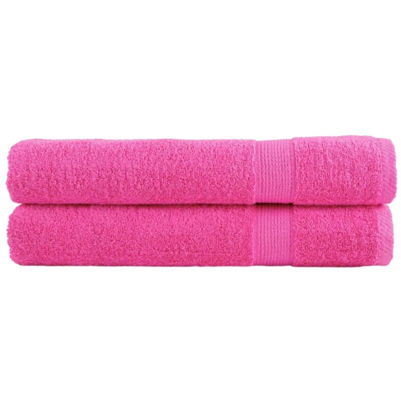 foto del prodotto asciugamani premium solund 2 pz rosa 100x200 cm 600 g m vidaxl