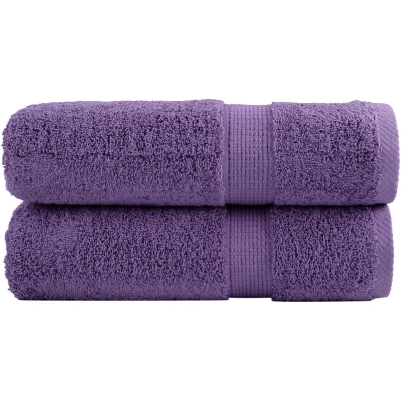 foto del prodotto asciugamani premium solund 2 pz viola 50x100 cm 600 g m vidaxl
