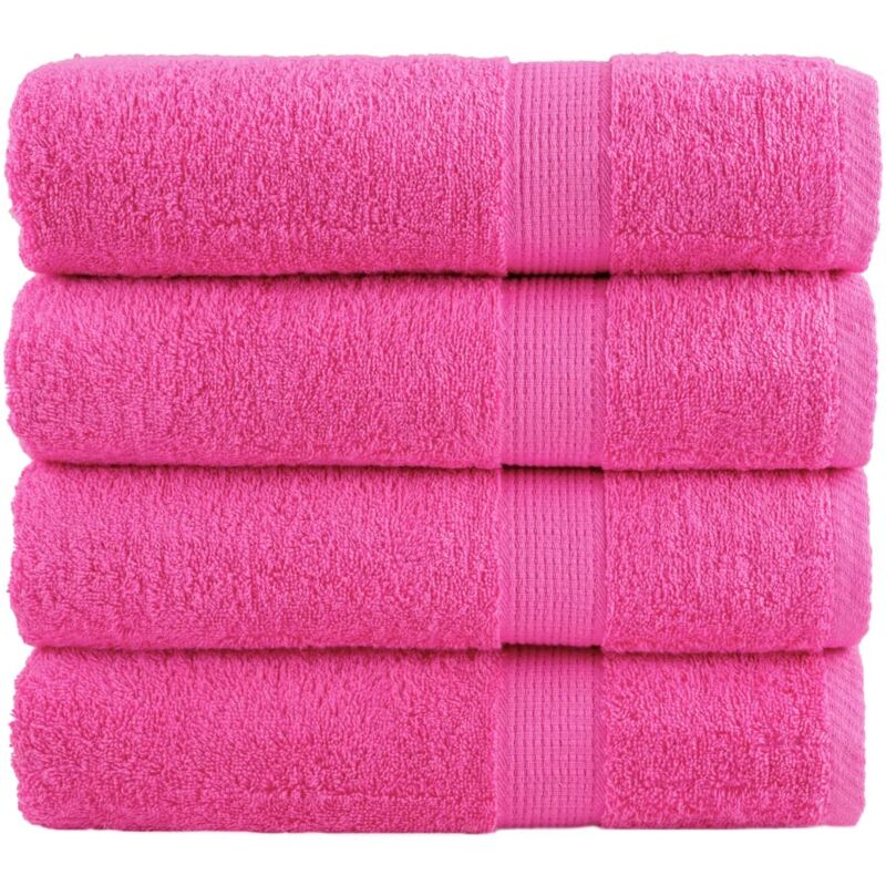 foto del prodotto asciugamani premium solund 4 pz rosa 50x100 cm 600 g/m² - vidaxl