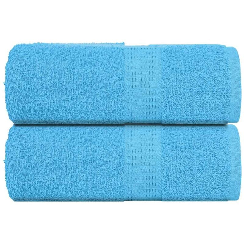 foto del prodotto asciugamani sapone 2 pz turchesi 30x30 cm 360 g m 100 cotone - vidaxl