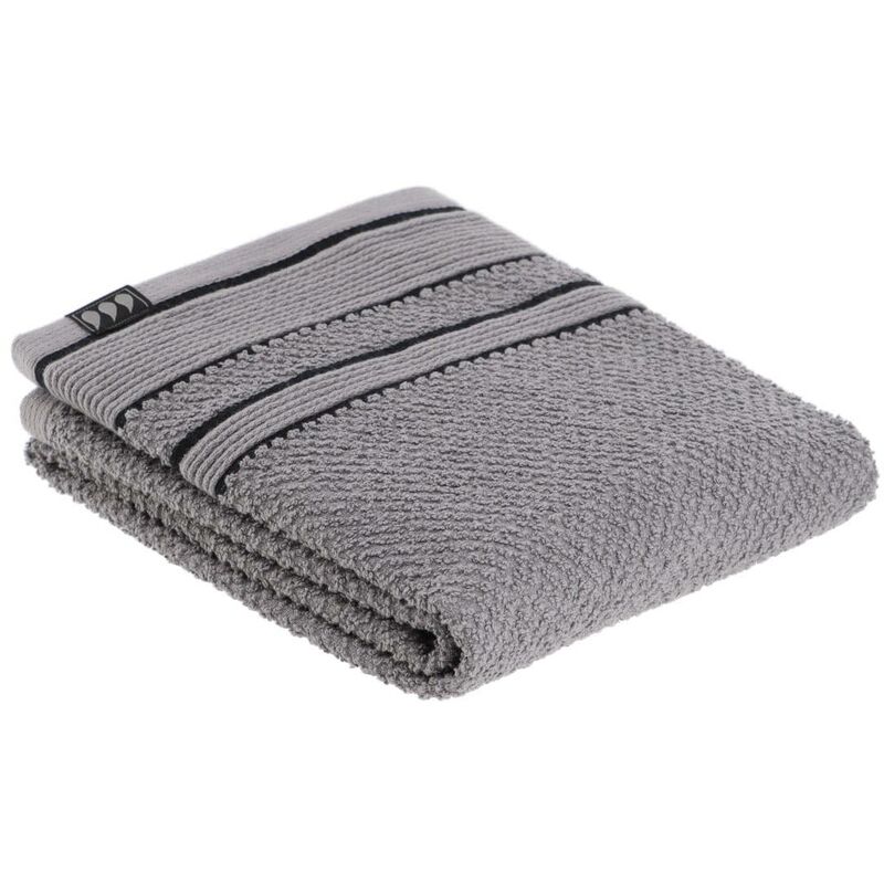 foto del prodotto asciugamano 50x90 cm 100 cotone nero grigio tendance