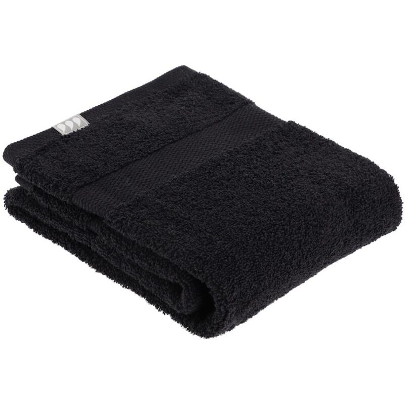 foto del prodotto asciugamano 50x90 cm 100 cotone nero tendance
