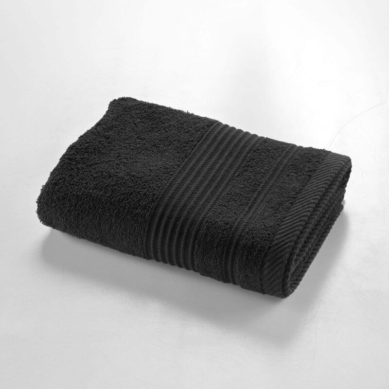 foto del prodotto asciugamano da bagno 50 x 90 cm teneresse nero, spugna tinta unita douceur d int rieur