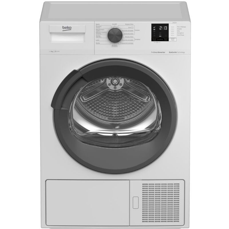 foto del prodotto asciugatrice 9 kg beko drx937ai motore inverter classe a bianco