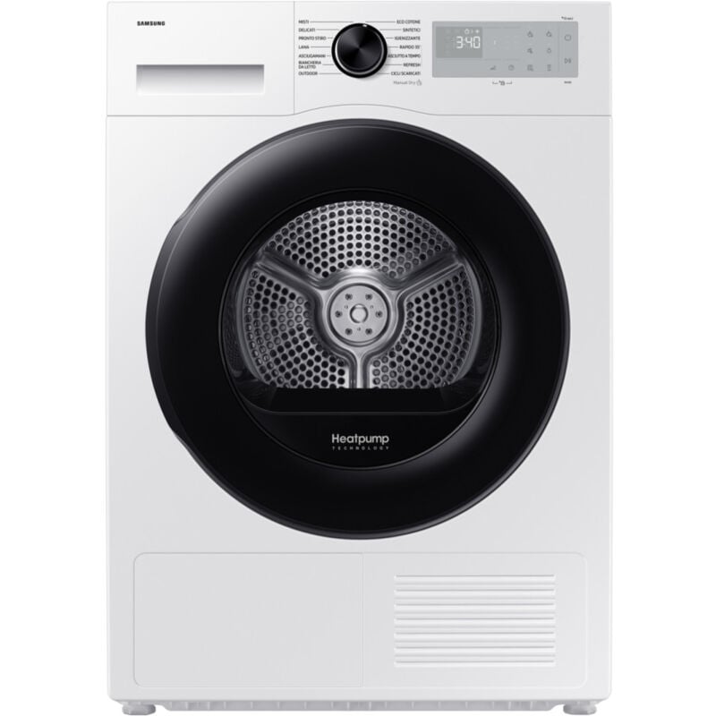foto del prodotto asciugatrice 9 kg pompa calore dv90dg52a0ahet crystal ecodry classe c samsung