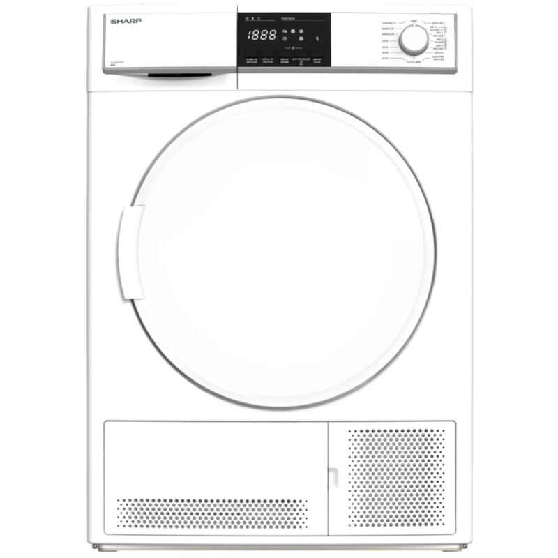 foto del prodotto asciugatrice a condensazione 60 cm 7 kg bianco kdncb7s7pw91 sharp