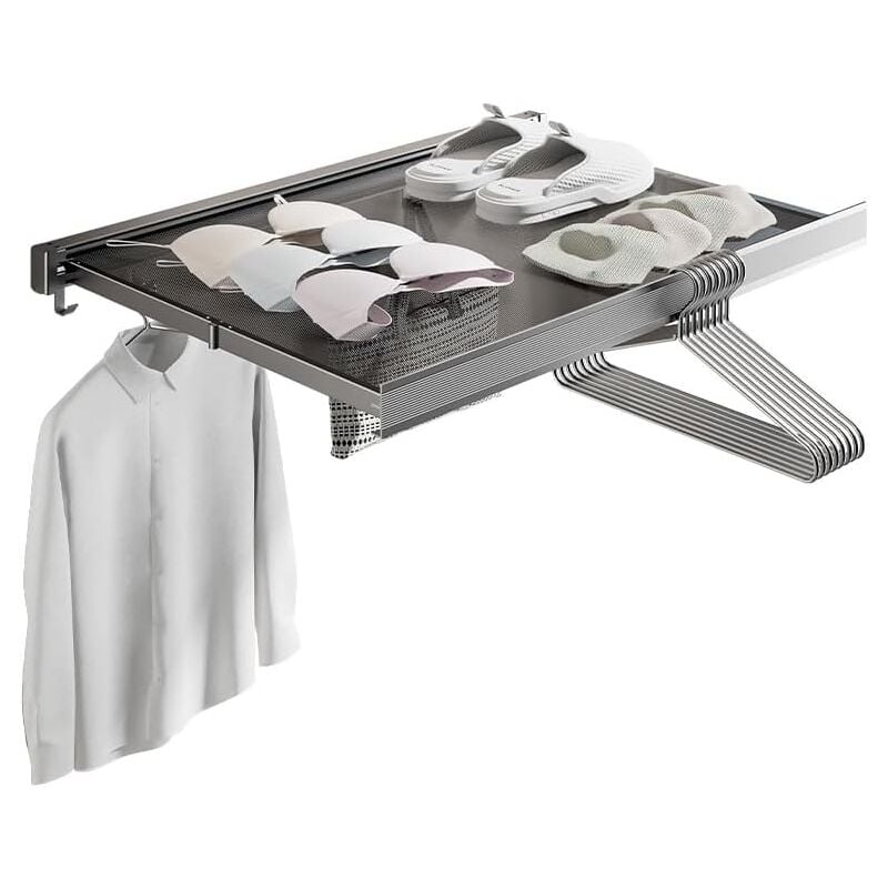 foto del prodotto asciugatrice a parete, asciugatrice a scomparsa, asciugatrice pieghevole, asciugatrice per impieghi gravosi per uso interno ed esterno. risparmia