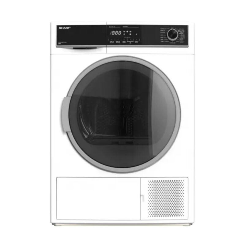 foto del prodotto asciugatrice a pompa di calore con condensatore 60 cm 8 kg bianco kdhhh8s7gw21 sharp