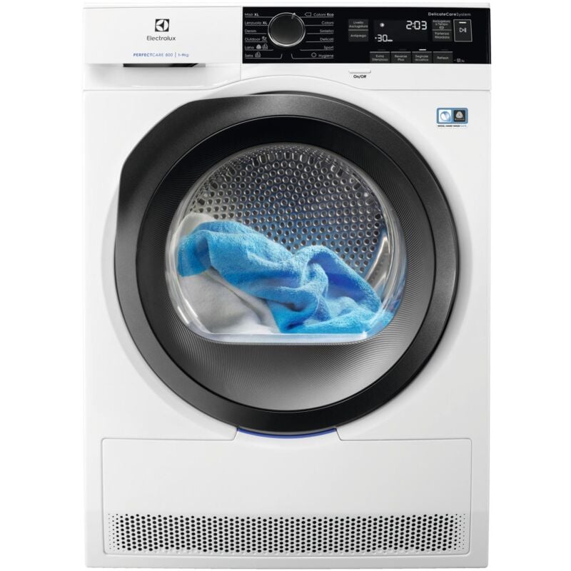 foto del prodotto asciugatrice electrolux ew8hb292 libera installazione caricamento frontale 9 kg classe a bianco