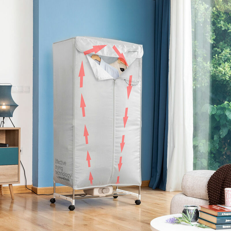 foto del prodotto asciugatrice elettrica portatile a 2 altezze dupledry innovagoods 1200 w