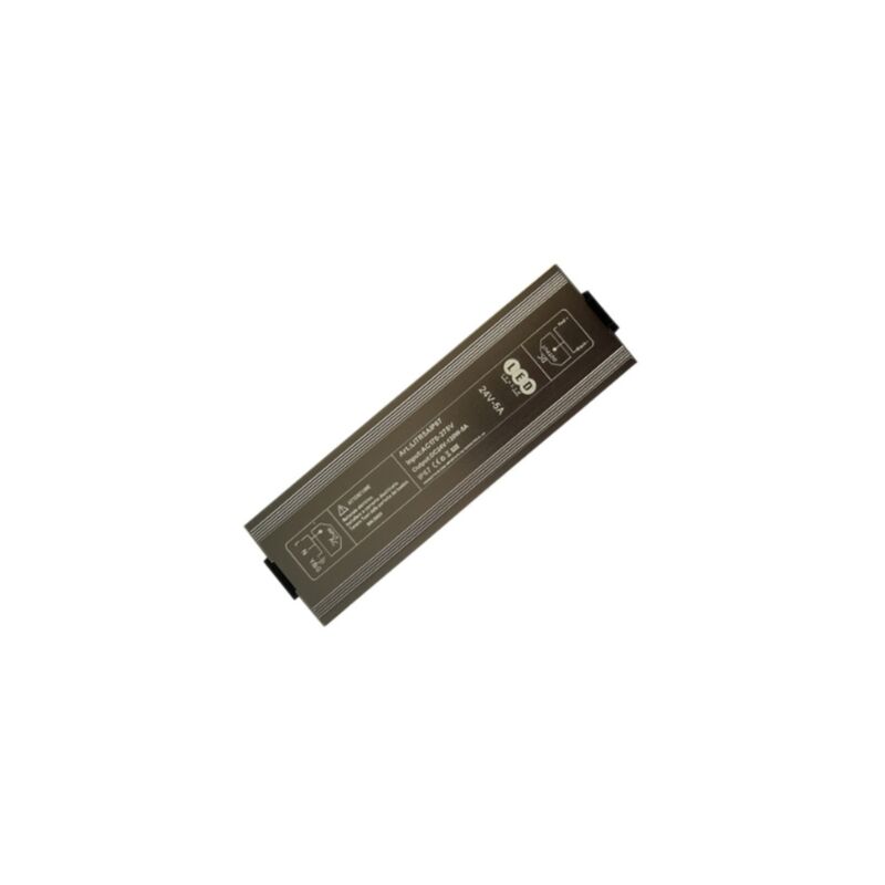 foto del prodotto asia led trasformatore slim per strisce a led 24v 120w 5a ip67 per esterno