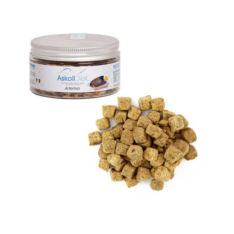 foto del prodotto askoll diet artemia liofilizzata alimento per tutti i pesci ornamentali di acqua dolce e marina formato 100 ml