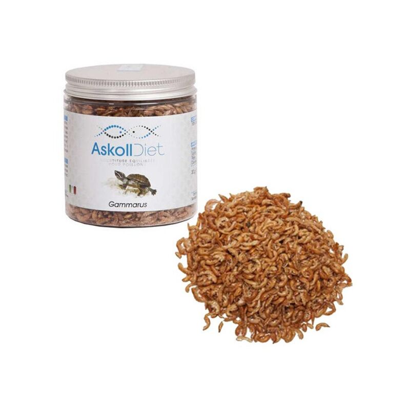 foto del prodotto askoll diet gammarus alimento naturale per tartarughe formato 250 ml