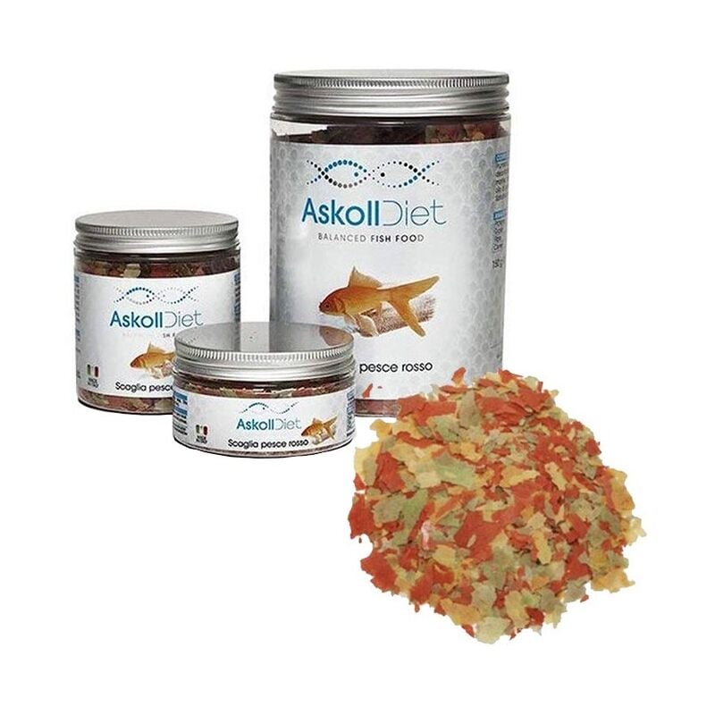 foto del prodotto askoll diet scaglia pesce rosso alimento in fiocchi per pesci d acqua fredda formato 100 ml