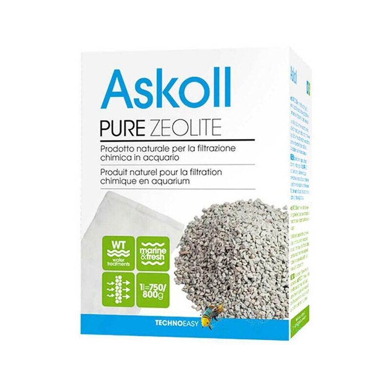 foto del prodotto askoll pure zeolite 750 800gr materiale assorbente per la riduzione dell ammoniaca