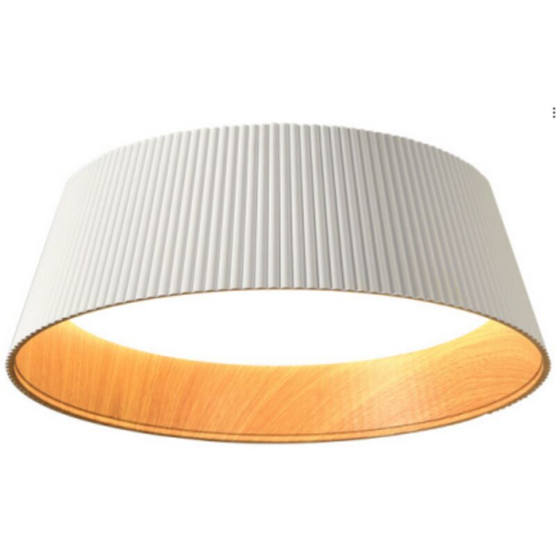 foto del prodotto aspe lampada da soffitto plafon 45cm 30w, bianco legno