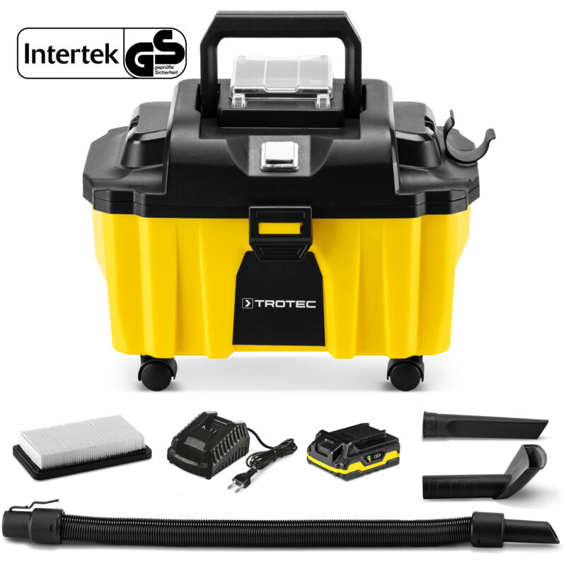 foto del prodotto aspirapolvere a batteria vc 15 20v trotec