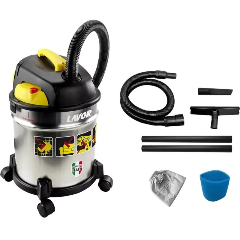 foto del prodotto aspirapolvere a secco e a umido soffiante 1000w 20l 30l s 180 mbar - 18 kpa - vac 20 s - lavor