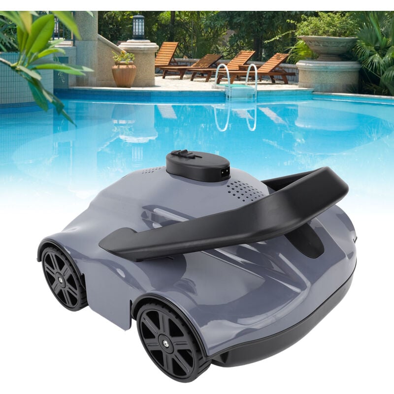 foto del prodotto aspirapolvere automatico per piscina ipx8 impermeabile forte aspirazione 5200mah robot pulitore per piscina per piscina a fondo piatto spina ue