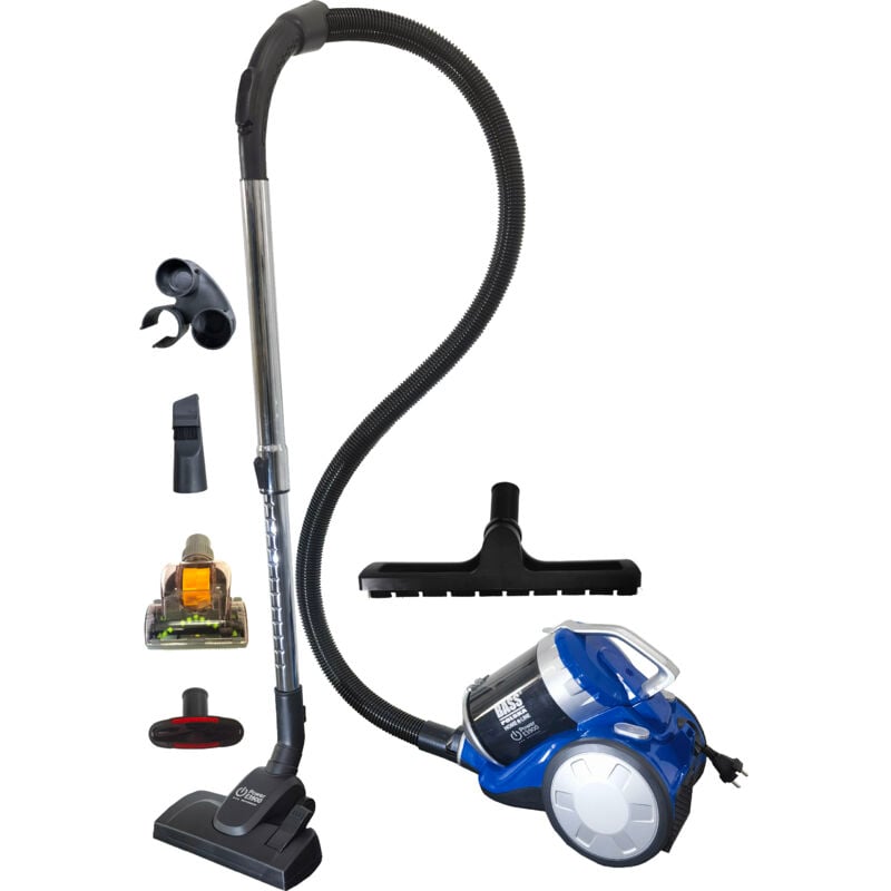 foto del prodotto aspirapolvere ciclonico senza sacco con un set di accessori e un battitore da 900 w