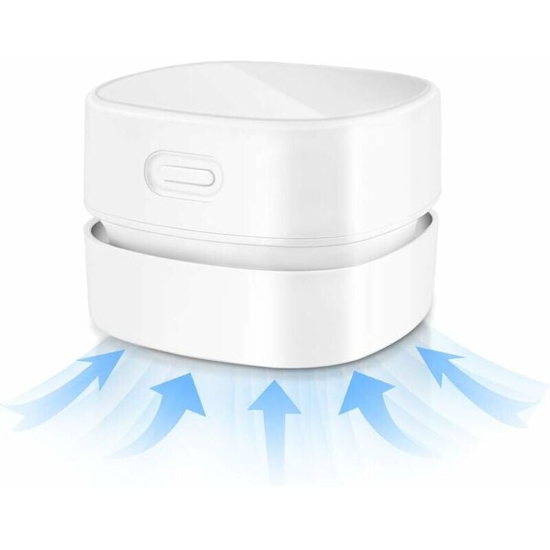 foto del prodotto aspirapolvere da tavolo senza fili mini aspirapolvere da tavolo ricaricabile tramite usb, per briciole, polvere, tastiera, auto