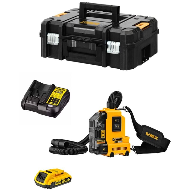 foto del prodotto aspirapolvere dewalt dwh161d1t 7 1 x 2,0 ah dcb107 tstak ii 