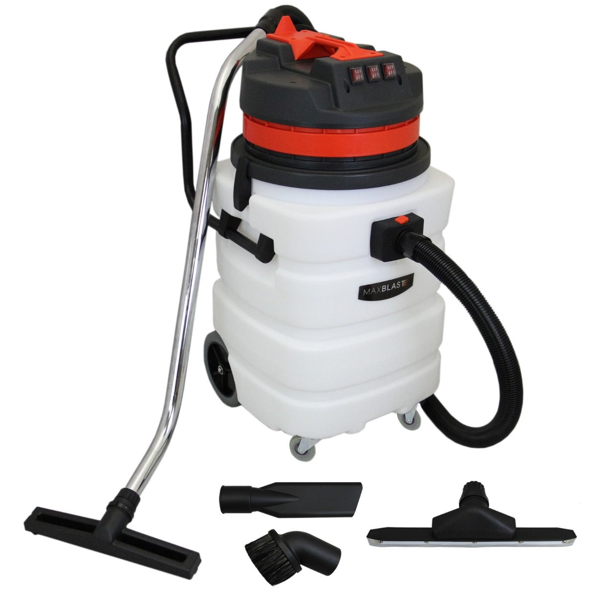foto del prodotto aspirapolvere industriale 90l 3000w a secco e umido in metallo
