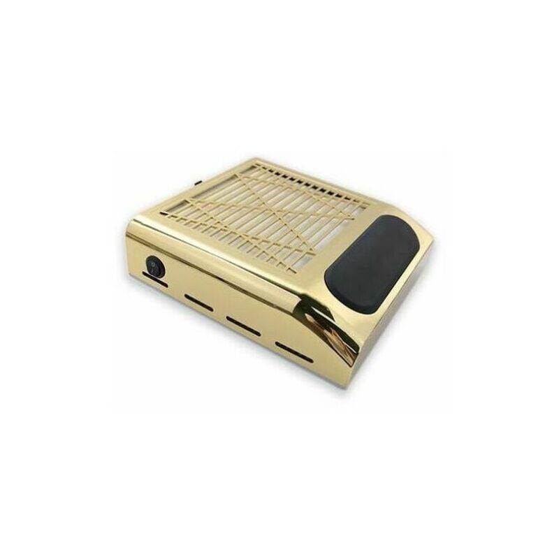 foto del prodotto aspirapolvere per unghie, aspirapolvere professionale per nail art ad alta potenza da 80 w per macchina per manicure per uso domestico oro 