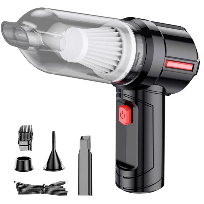 foto del prodotto aspirapolvere portatile 3 in 1 batteria senza fili aspirapolvere per auto funzione umido secco per casa e auto 120 w, 2000 mah