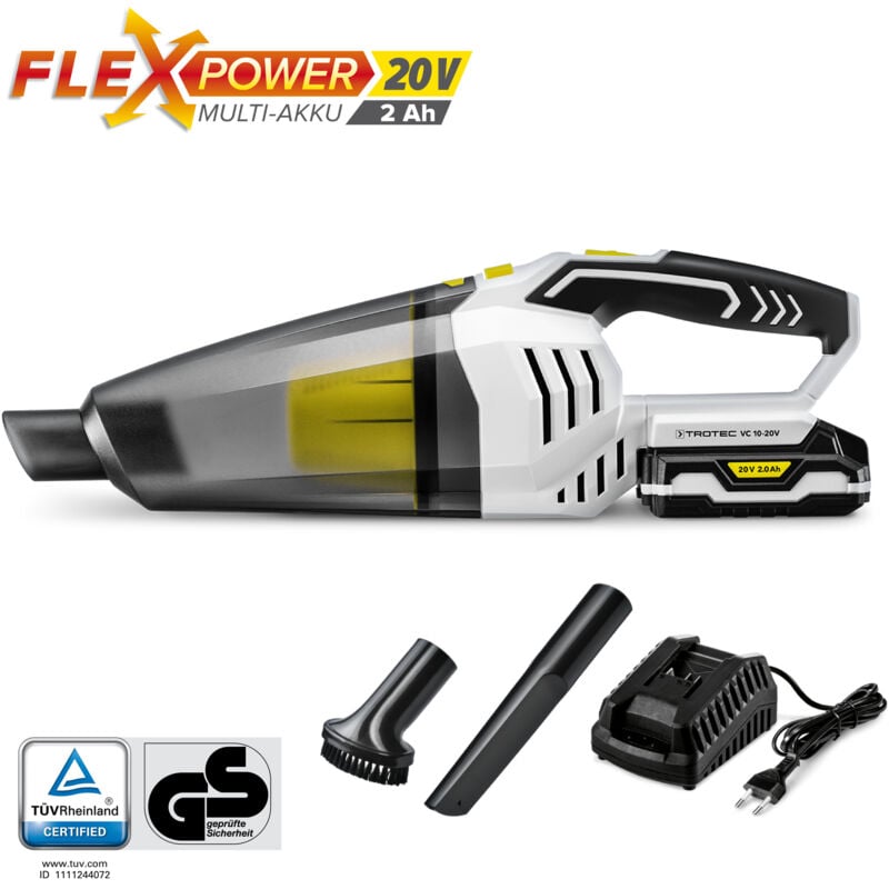 foto del prodotto aspirapolvere portatile aspirabriciole a batteria vc 10 20v trotec