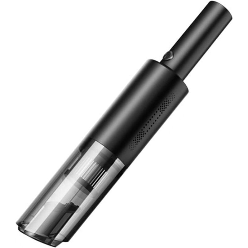 foto del prodotto aspirapolvere portatile leggero da 60 w/6000 pa con aspirazione potente, base di ricarica, svuotamento one-touch e contenitore della polvere rimovibile tramite usb