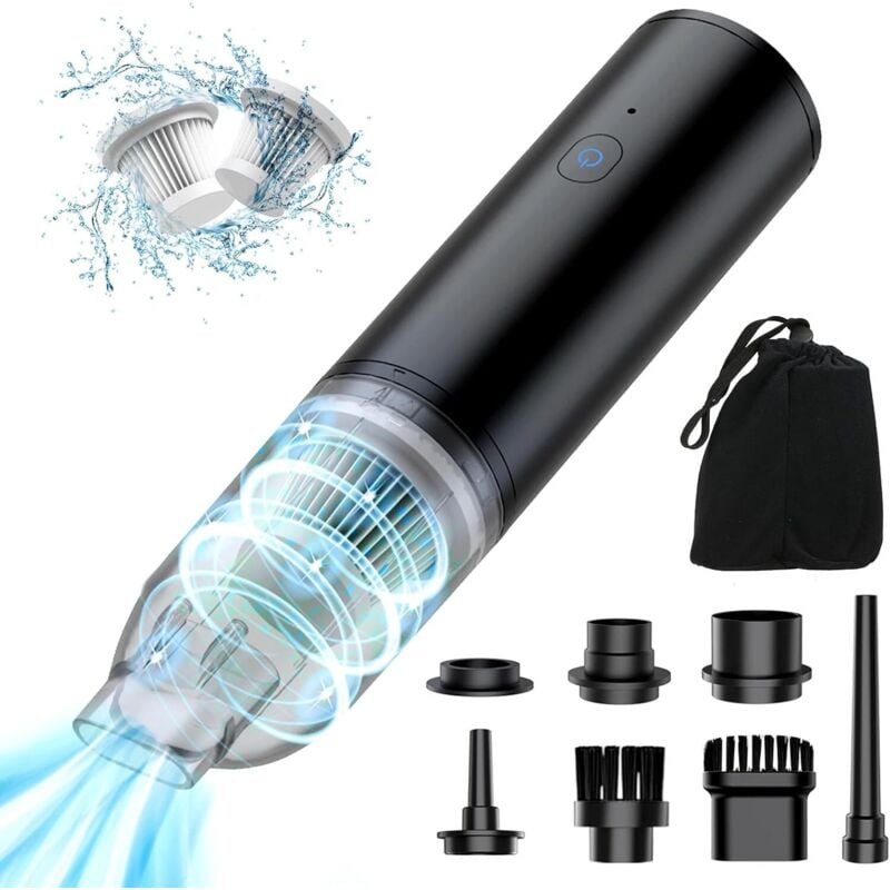 foto del prodotto aspirapolvere portatile per auto aumotop 8000pa 100w potente, aspirapolvere multifunzione senza fili 7 in 1 per la casa con raccoglipolvere, pompa