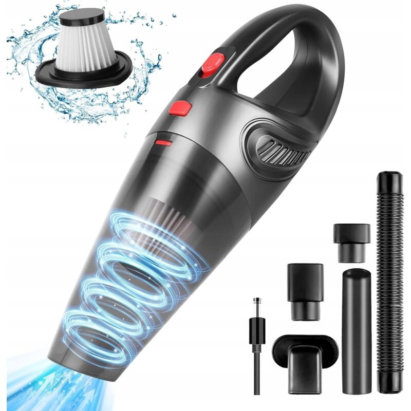 foto del prodotto aspirapolvere portatile per auto cyclone piccolo e potente 120w cavo 5m