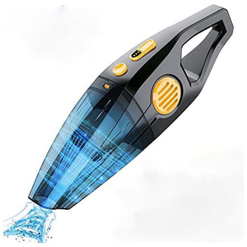 foto del prodotto aspirapolvere portatile senza fili, 120 w, ricaricabile, 8000 pa, da tavolo, con porta usb per peli di animali, cucina, ufficio, auto, tipo bagnato e