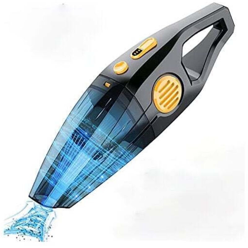 foto del prodotto aspirapolvere portatile senza fili, 120 w, ricaricabile, 8000 pa, da tavolo, con porta usb per peli di animali, cucina, ufficio, auto, tipo bagnato e asciutto, 2 velocità.