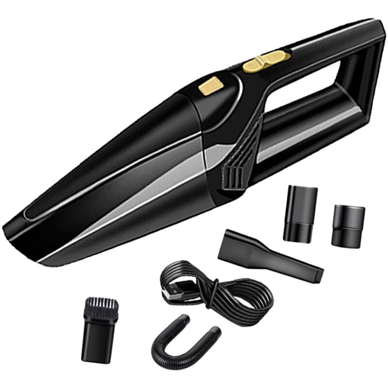 foto del prodotto aspirapolvere portatile senza fili, aspirapolvere per auto, aspirapolvere portatile ricaricabile con filtro hepa, potenza di aspirazione 4500pa